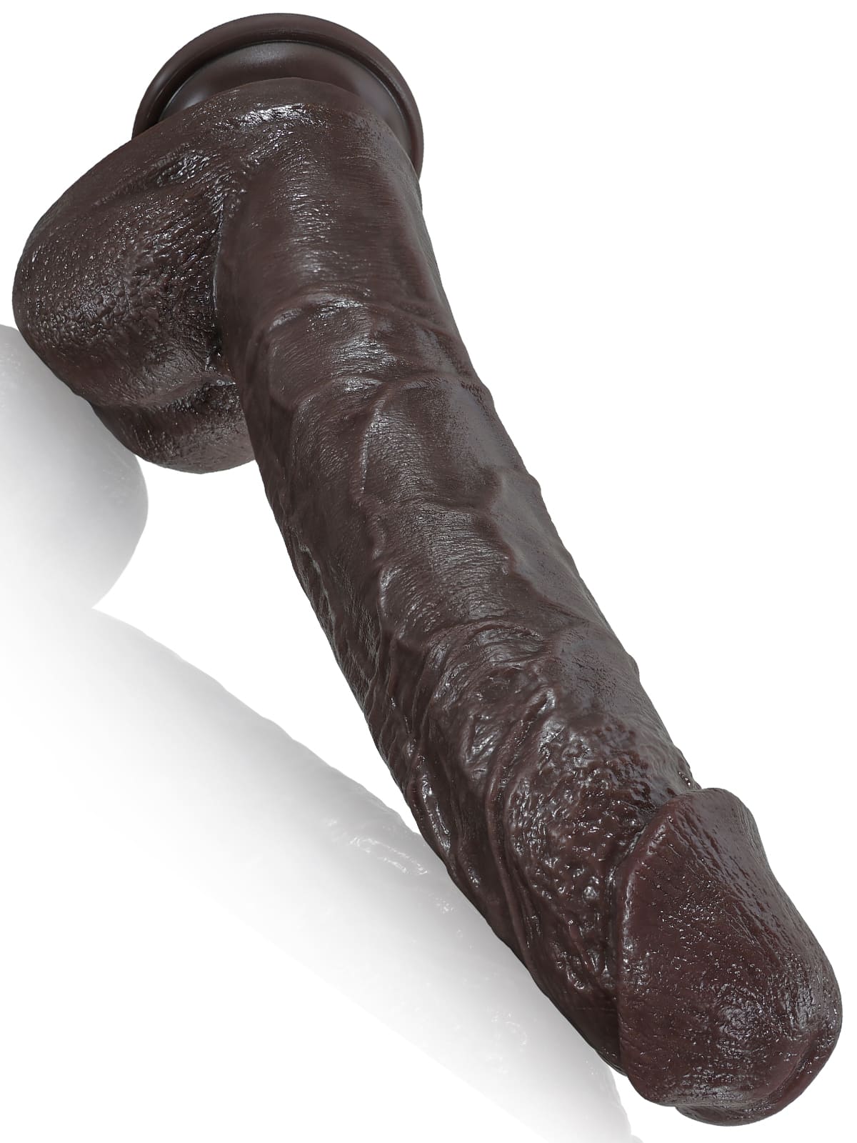 Kimi 8.6" x 2.2" Realistic Soft Black Like Thick Short Fat Dildo