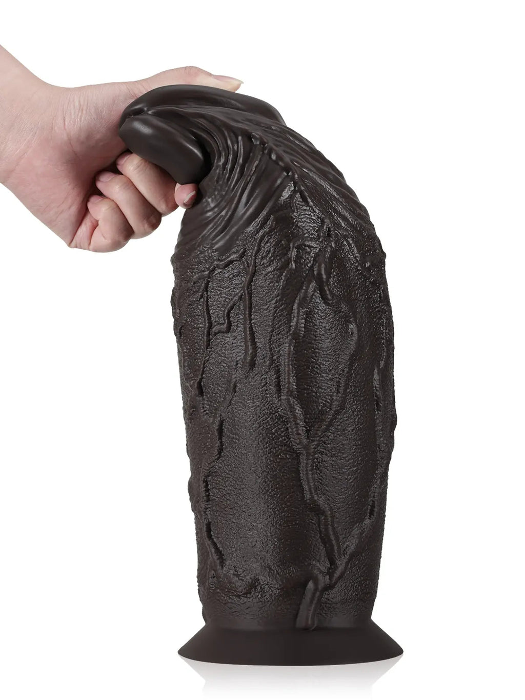 Malik 14.7" x 4.7" Thick Silicone Pointed Glans BBC Anal Dildo
