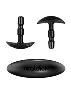 Phantom 9" x 2" Black Sliding Skin Vac-U-Lock Dildo With Moving Balls & Suction Cup