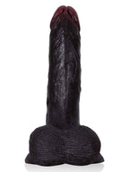 Kellz 7.6" x 1.7" Black Realistic Dildo With Hanging Moving Balls
