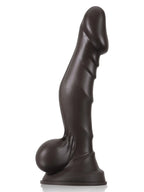 Jamal 12" x 2.4" Black Crankshaft G-Spot Dildo with Suction Cup
