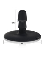 Phantom 9" x 2" Black Sliding Skin Vac-U-Lock Dildo With Moving Balls & Suction Cup