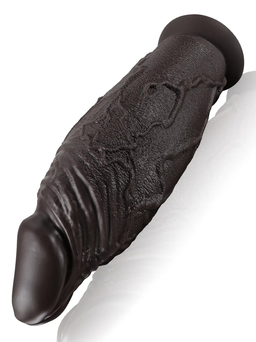 Malik 14.7" x 4.7" Thick Silicone Pointed Glans BBC Anal Dildo