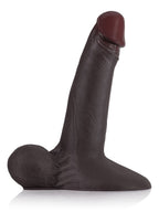 Patriot 9.4" x 2" Black Sliding Skin Vac-U-Lock Dildo With Moving Balls & Suction Cup