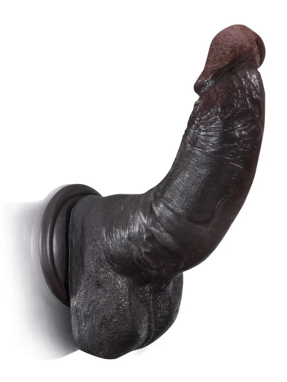 Dave 7.5" x 1.8" - Deep Small Real Feel Black Dildos For Beginner