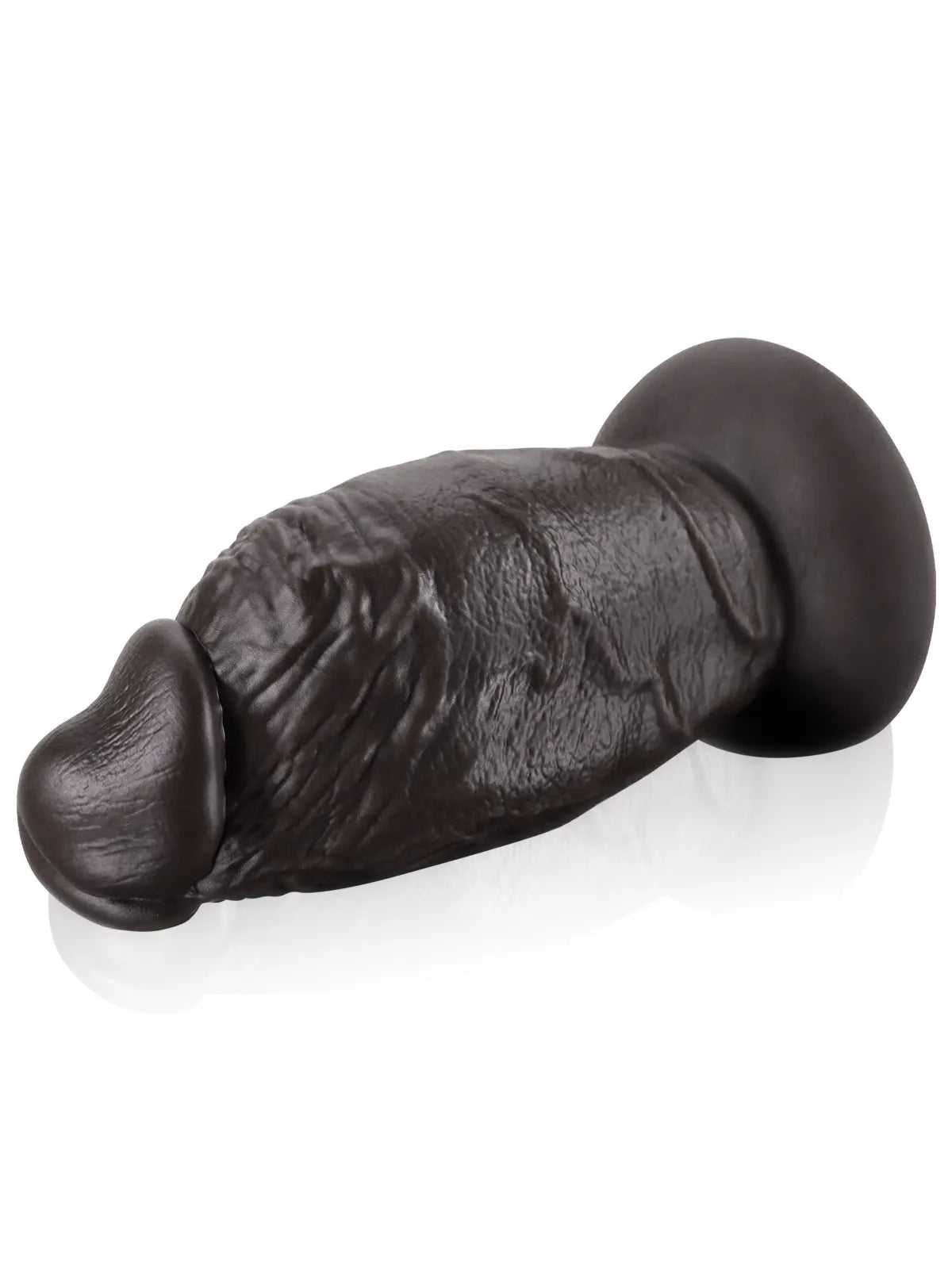 Darius 8" x 4" Super Chubby Thick Shaft Black Anal Dildo