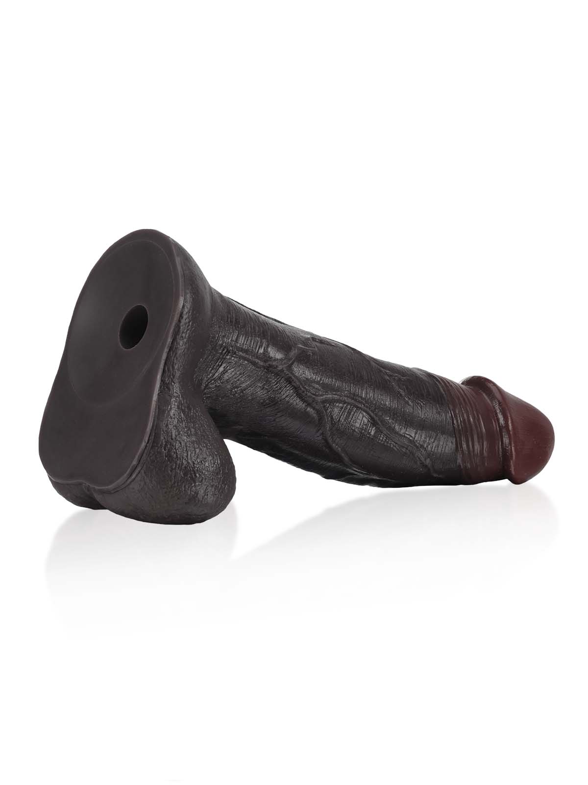 Raptor 10.8" x 2.5" Sliding Skin Vac-U-Lock BBC Dildo With Moving Balls & Suction Cup