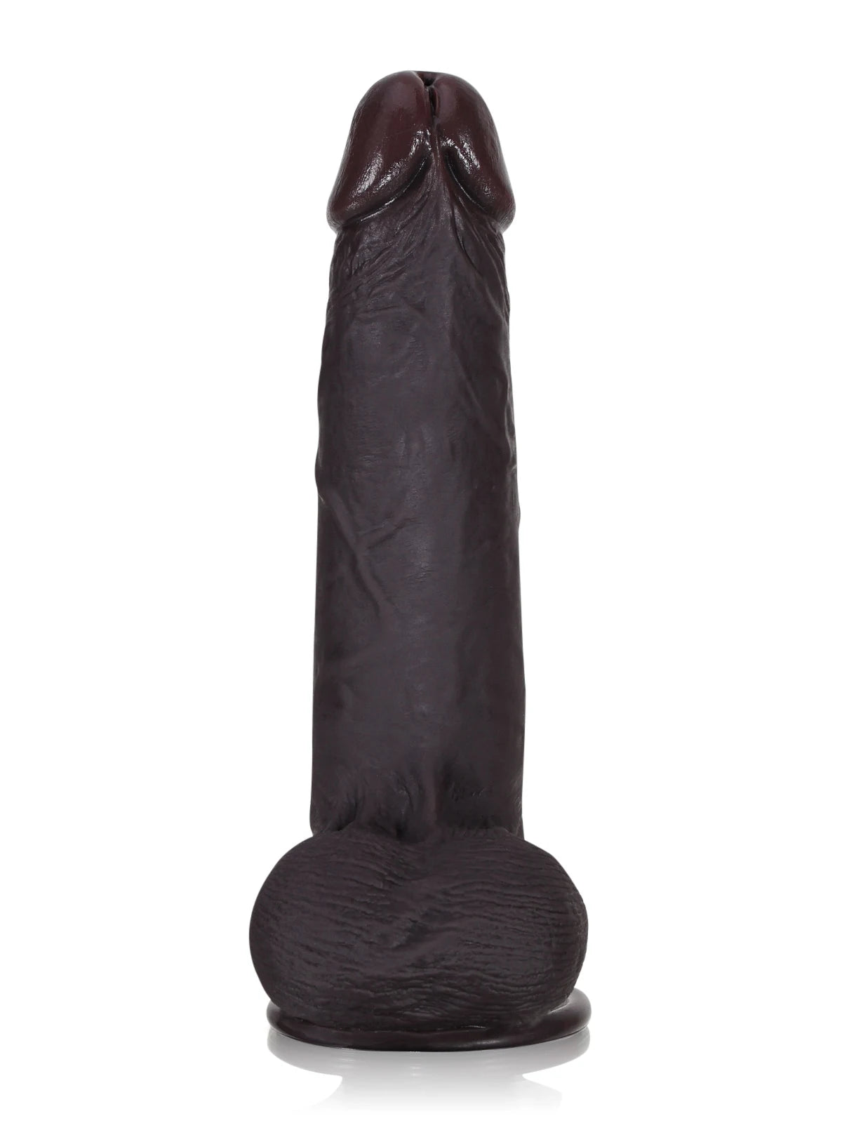 Billy 8.4" x 1.8" Black Sliding Skin Dildo With Moving Balls