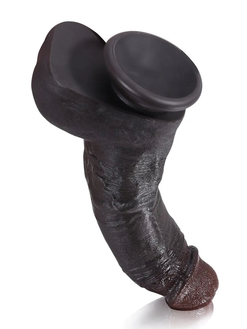 Dave 7.5" x 1.8" - Deep Small Real Feel Black Dildos For Beginner