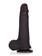 Billy 8.4" x 1.8" Black Sliding Skin Dildo With Moving Balls