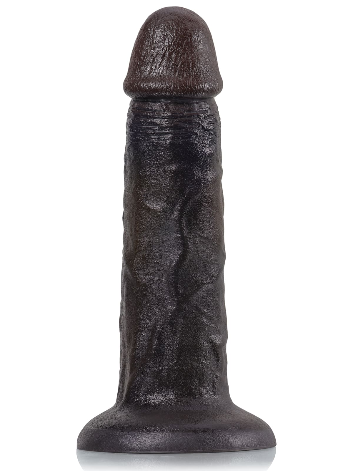Tony 10" x 2.1" Black Soft Skin Huge Thick No Ball Dildo