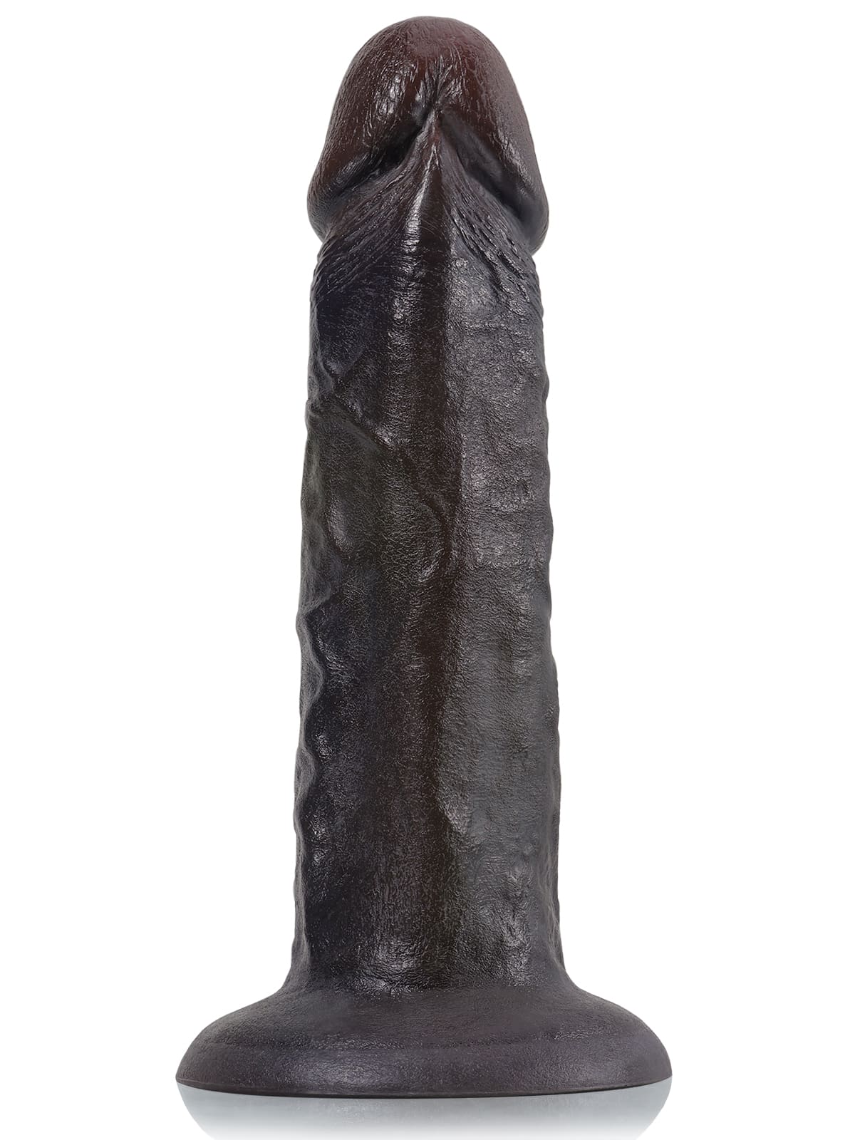 Tony 10" x 2.1" Black Soft Skin Huge Thick No Ball Dildo