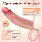 8” x 1.9” Sliding Skin Realistic Big Cock Sleeve