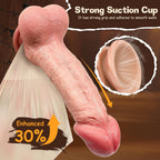 Lima: 8" x 1.8"  Real Feel Dildos For Beginner with Sculpted Glans and Suction