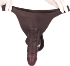 Black Penis Sleeve - Strap On Dildo for Men & Couple