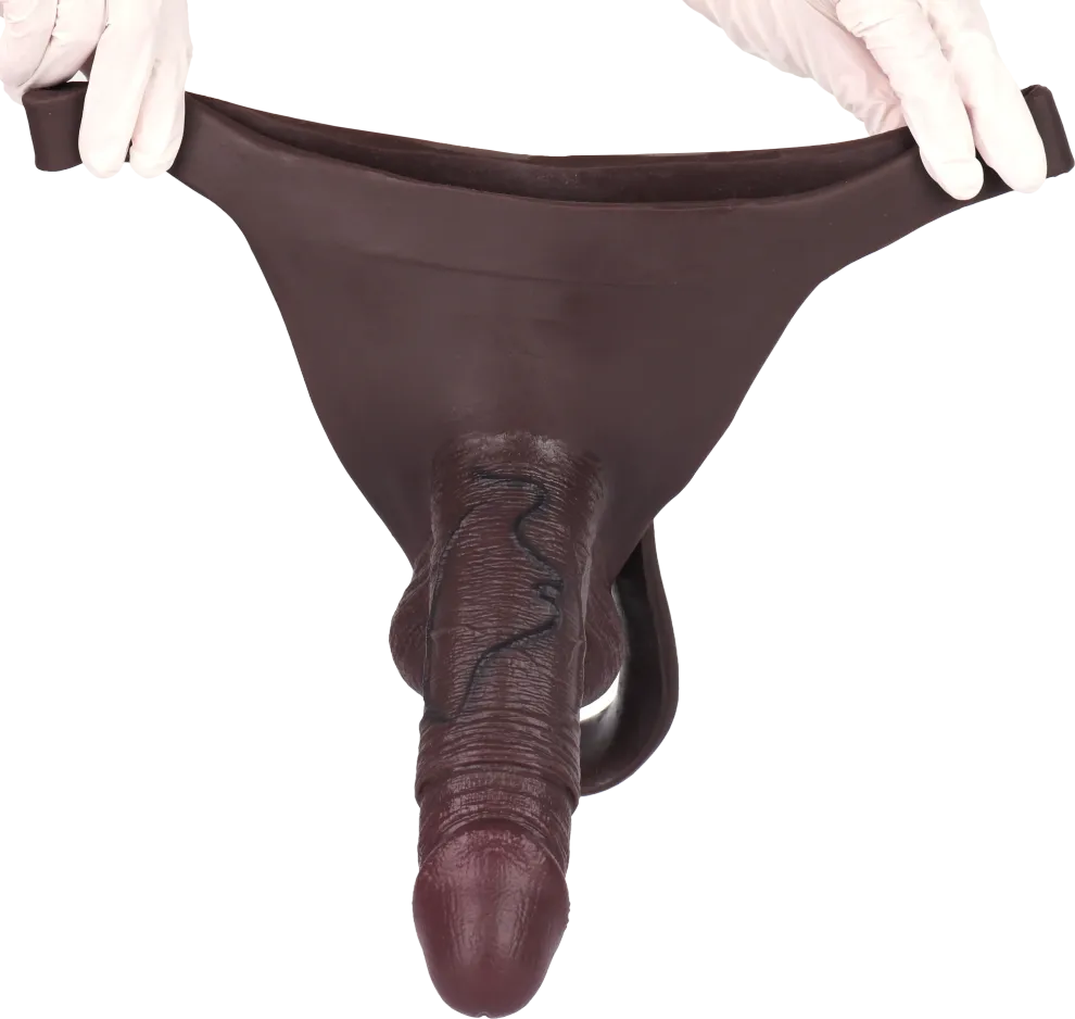 Black Penis Sleeve - Strap On Dildo for Men & Couple