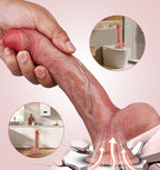 Craig : 8.46" x 1.57"  Thrusting/Swinging 10-Speed Vibration Heating Function Realistic Dildo