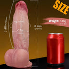 Dave: 8.6" x 2.1" Realistic Soft Thick Short Gay Dildo