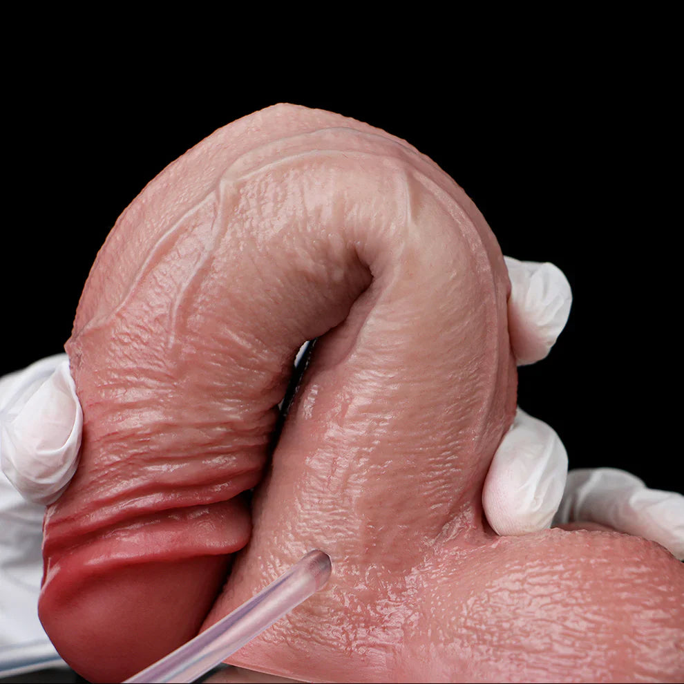 Dravus  : 7.2" x 1.4" Inflatable Ejaculating Realistic Dildo Butt Plug