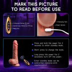 Kimi: 8.4" x 1.5"  8 Thrusting & 10 Vibration & Heating Dildo