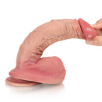 Kris: 9.1" x 1.8" Flesh Skin Realistic Huge Skinny Dildo
