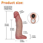 Realistic Life Like Vibrating Penis Sleeve