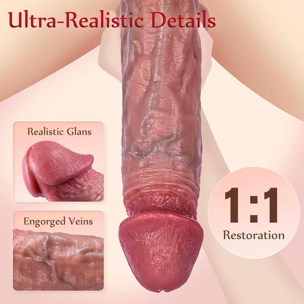 Realistic Soft Silicone Penis Sleeve for Men Women Couples
