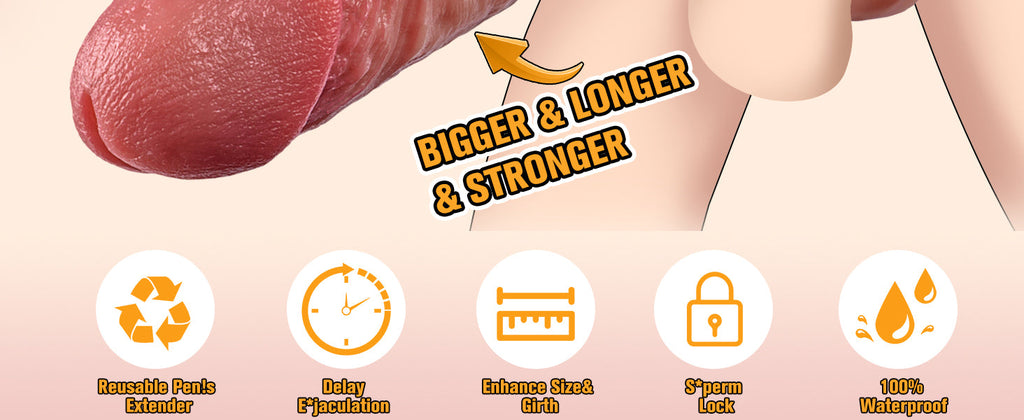 Realistic Soft Silicone Penis Sleeve for Men Women Couples