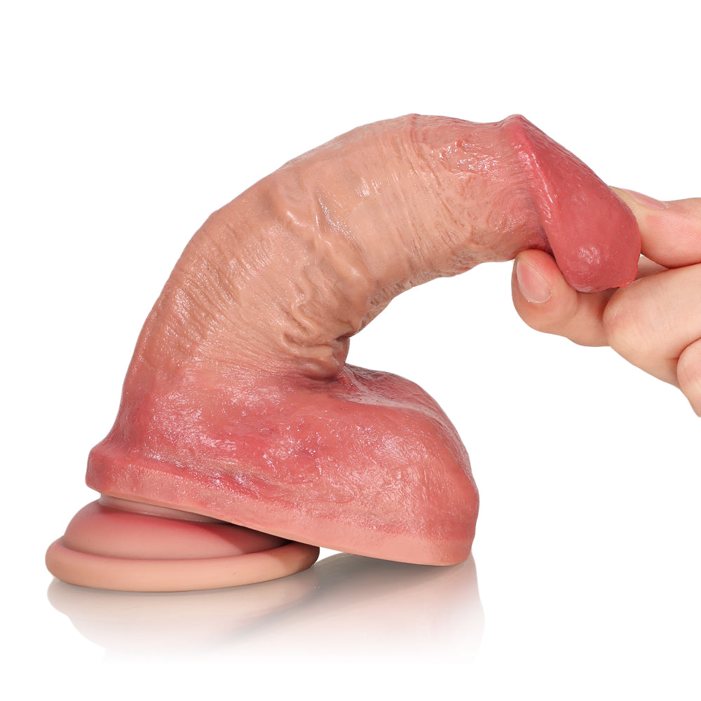 Roxy: 6.7" x 1.6"  Deep Realistic Penis Dildo for Beginner