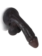 Smith 6" x 1.3" - Softest Black Like Small Penis Dildo With Swinging Saggy Balls