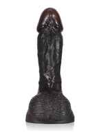 Smith 6" x 1.3" - Softest Black Like Small Penis Dildo With Swinging Saggy Balls