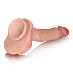 Seba: 8.7" x 1.3" Curved Ridged Textured Real Feel Dildo