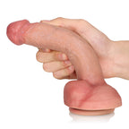 Seba: 8.7" x 1.3" Curved Ridged Textured Real Feel Dildo