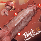 Zoe: 10.8′″ x 2.32′″ Thick Thrusting Dildo with Hand-Painted Veins & True-to-Life Skin Texture