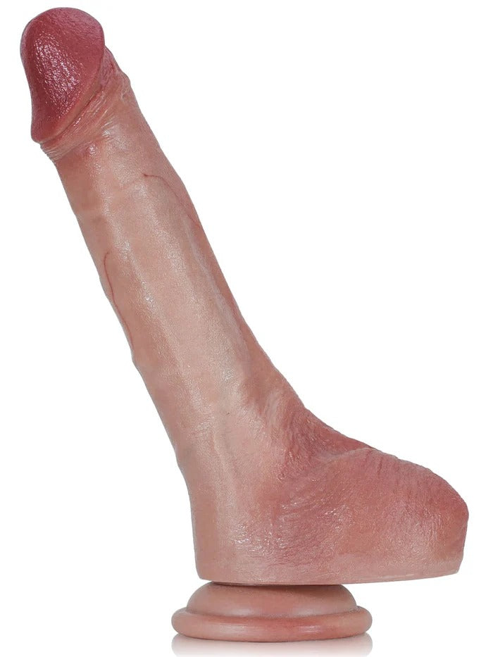 Jodie 8.3" x 1.5" Soft Silicone Flexible Thin Dildo With Keel