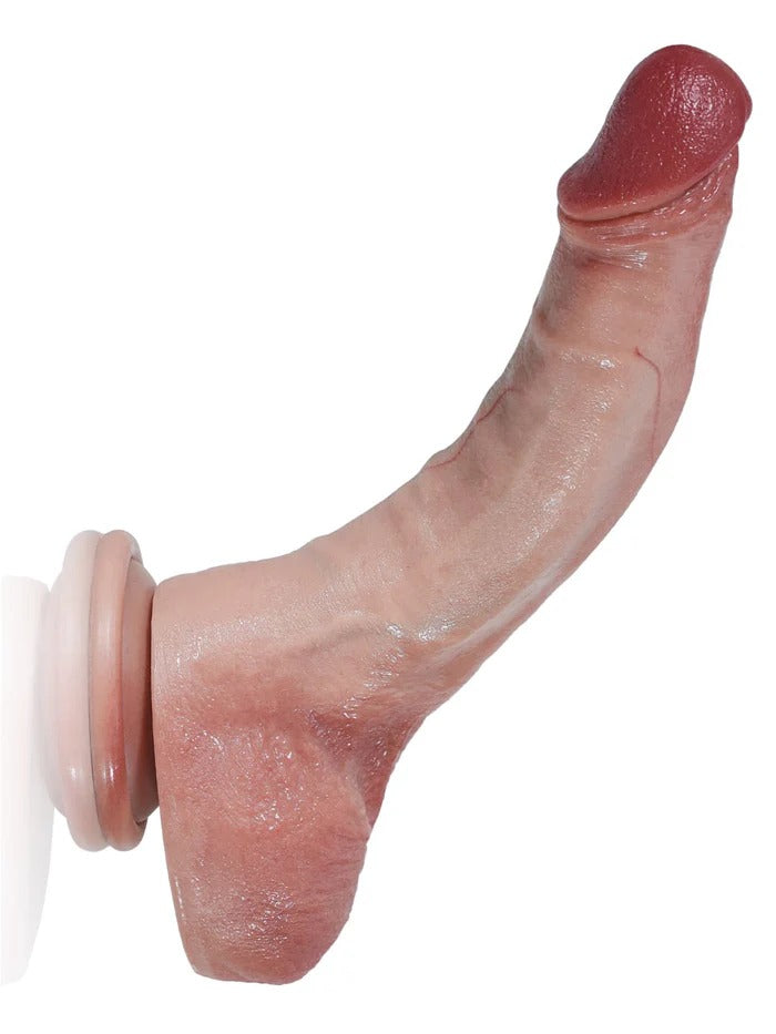 Jodie 8.3" x 1.5" Soft Silicone Flexible Thin Dildo With Keel