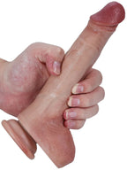 Jodie 8.3" x 1.5" Soft Silicone Flexible Thin Dildo With Keel
