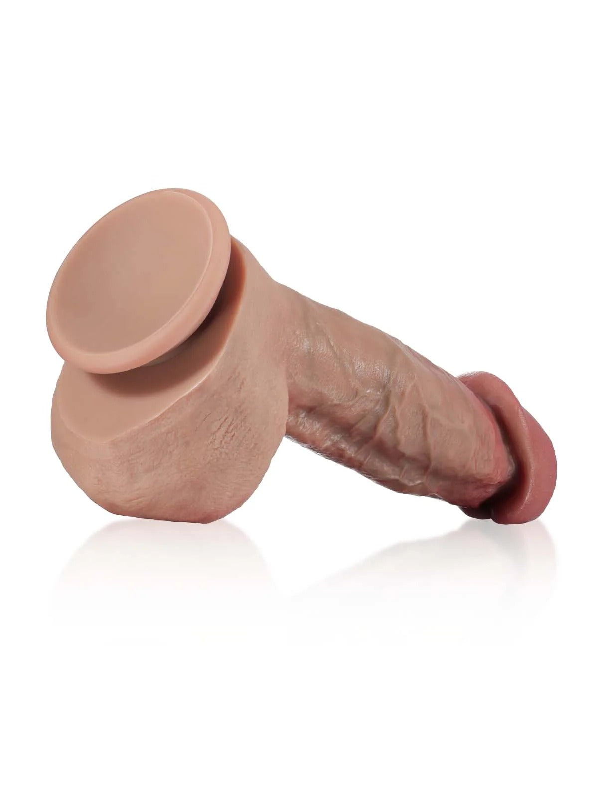 Jack 9" x 2" - Flesh Thick Realistic Big Mushroom Head Glans Dildo